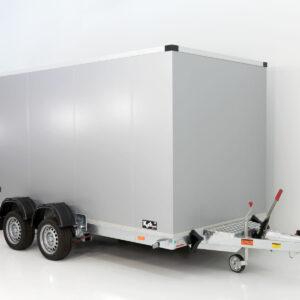 Vezeko Koffer-Absenkanhänger 167x400cm Höhe: 210cm 3,5t | Silber