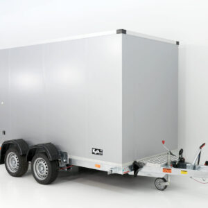 Vezeko Koffer-Absenkanhänger 157x344cm Höhe: 190cm 2,7t | Silber