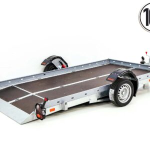 Vezeko Absenkanhänger 180x347 cm 1,5 t | Lochblech Seitenwände