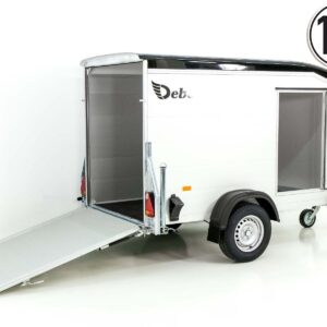 Debon Kofferanhänger Roadster Alu 255 125x255cm H:156cm | Schwarz